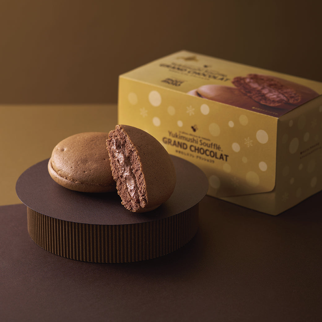 2つのゆきむしスフレ食べ比べセット(ゆきむしスフレ グランスノー、ゆきむしスフレ グランショコラ)