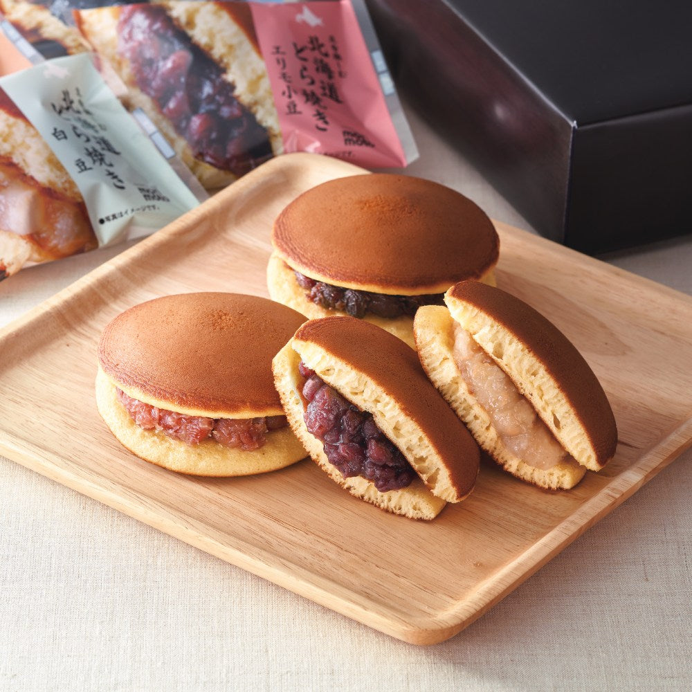 豆とバターを楽しむ 北海道どら焼き 12個入